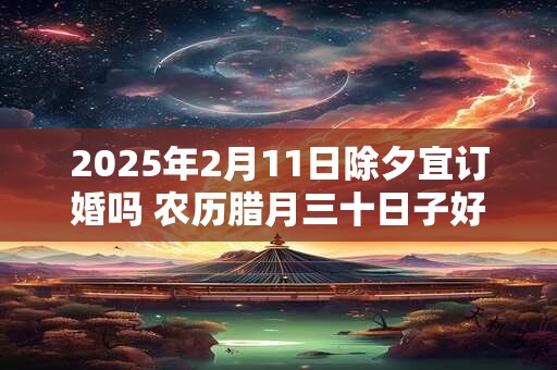 2025年2月11日除夕宜订婚吗 农历腊月三十日子好不好