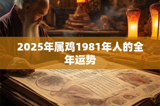 2026年属鸡1981年人的全年运势
