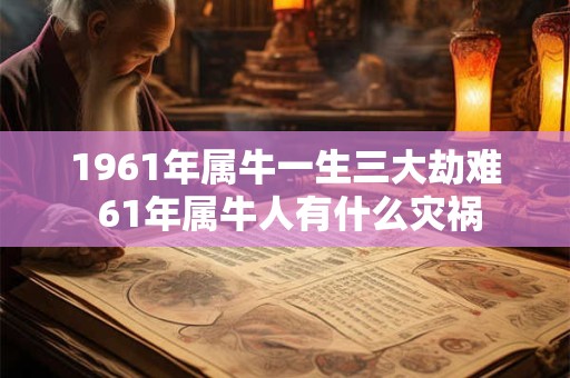 1961年属牛一生三大劫难 61年属牛人有什么灾祸
