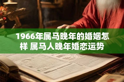 1966年属马晚年的婚姻怎样 属马人晚年婚恋运势