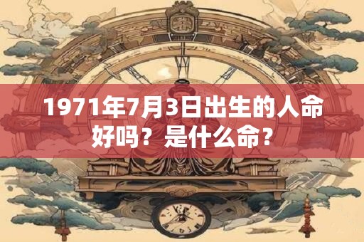1971年7月3日出生的人命好吗？是什么命？