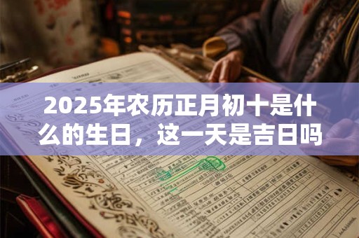 2025年农历正月初十是什么的生日，这一天是吉日吗？