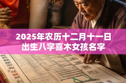 2025年农历十二月十一日出生八字喜木女孩名字 2025年农历十二月十一日出生八字喜木女孩名字