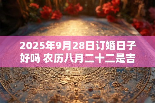 2025年9月28日订婚日子好吗 农历八月二十二是吉日吗