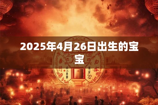 2025年4月26日出生的宝宝 2025年4月26日出生的宝宝
