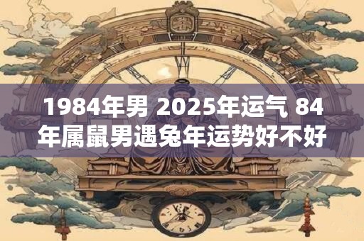 1984年男 2025年运气 84年属鼠男遇兔年运势好不好 1984年男 2025年运气 84年属鼠男遇兔年运势好不好
