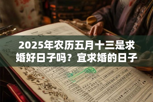 2025年农历五月十三是求婚好日子吗？宜求婚的日子