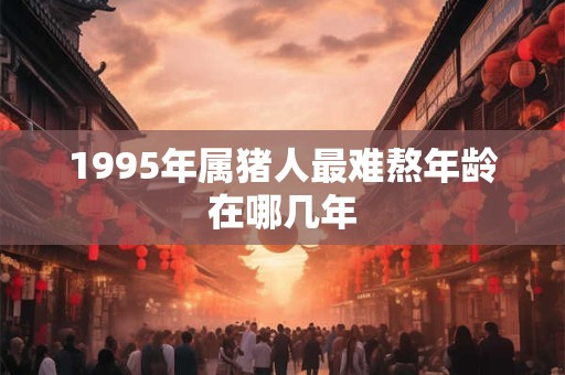 1995年属猪人最难熬年龄在哪几年