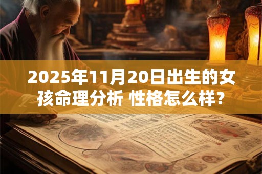 2025年11月20日出生的女孩命理分析 性格怎么样？