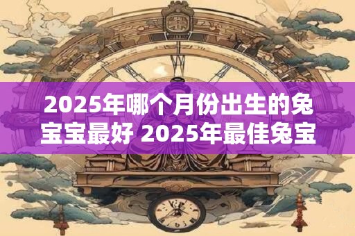 2025年哪个月份出生的兔宝宝最好 2025年最佳兔宝宝诞生月