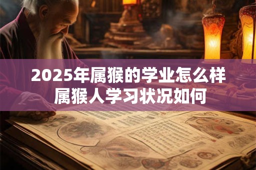 2025年属猴的学业怎么样 属猴人学习状况如何