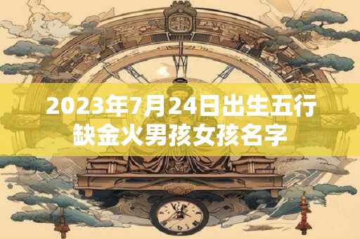 2023年7月24日出生五行缺金火男孩女孩名字