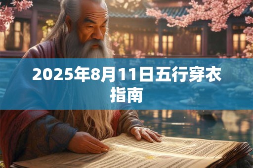 2025年8月11日五行穿衣指南