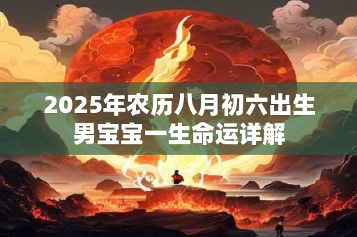 2025年农历八月初六出生男宝宝一生命运详解