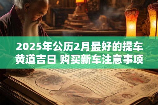 2025年公历2月最好的提车黄道吉日 购买新车注意事项