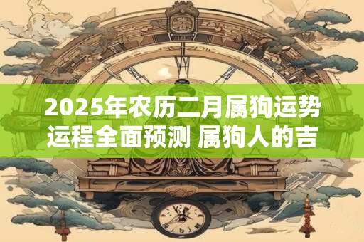 2025年农历二月属狗运势运程全面预测 属狗人的吉利方位是什么