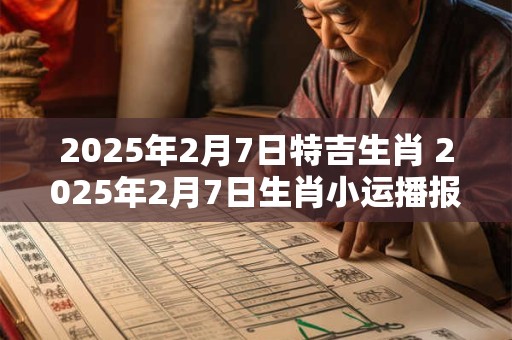 2025年2月7日特吉生肖 2025年2月7日生肖小运播报 2025年2月7日特吉生肖 2025年2月7日生肖小运播报