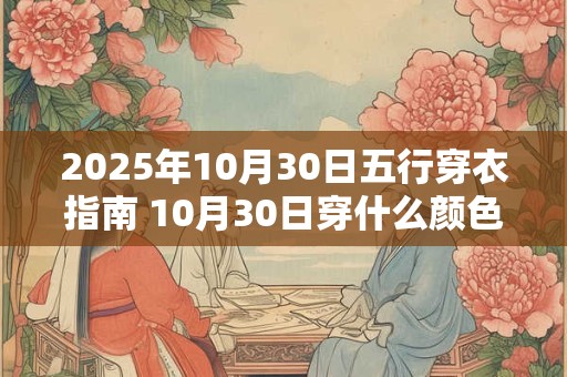2025年10月30日五行穿衣指南 10月30日穿什么颜色衣服 2025年10月30日五行穿衣指南 10月30日穿什么颜色衣服