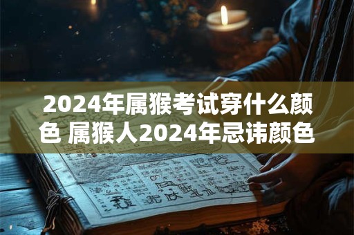 2024年属猴考试穿什么颜色 属猴人2024年忌讳颜色
