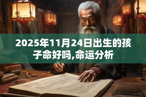 2025年11月24日出生的孩子命好吗,命运分析