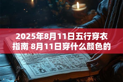 2026年8月11日五行穿衣指南 8月11日穿什么颜色的衣服