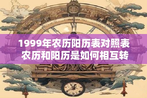 1999年农历阳历表对照表 农历和阳历是如何相互转换的
