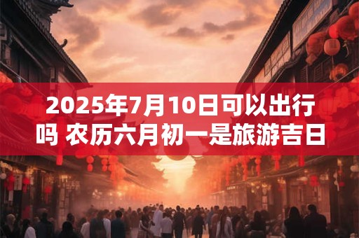 2025年7月10日可以出行吗 农历六月初一是旅游吉日吗