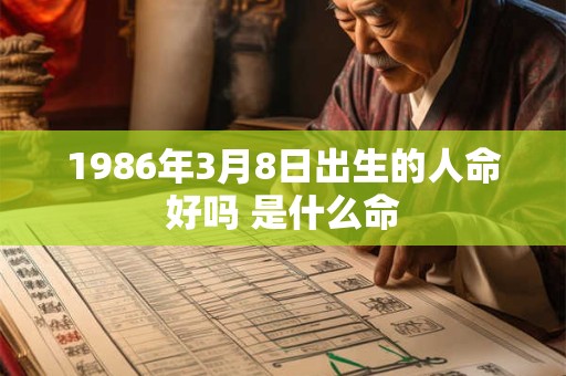 1986年3月8日出生的人命好吗 是什么命