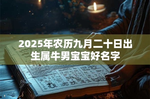 2025年农历九月二十日出生属牛男宝宝好名字
