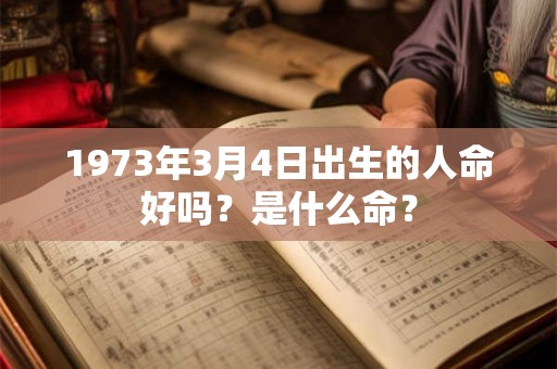 1973年3月4日出生的人命好吗？是什么命？