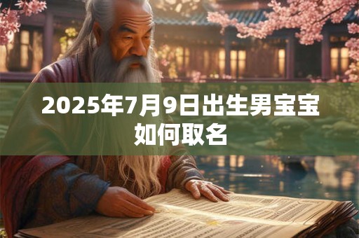 2025年7月9日出生男宝宝如何取名