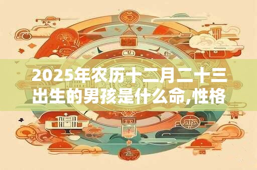 2025年农历十二月二十三出生的男孩是什么命,性格怎么样? 2025年农历十二月二十三出生的男孩是什么命,性格怎么样?