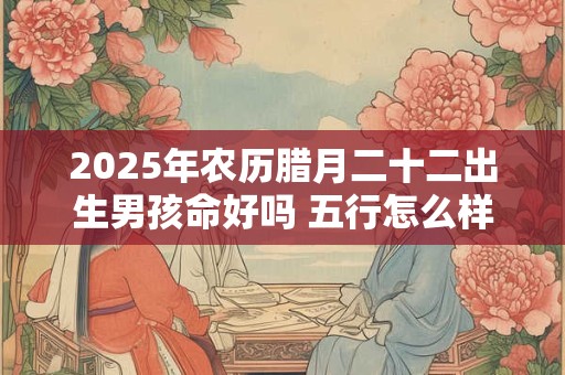 2025年农历腊月二十二出生男孩命好吗 五行怎么样