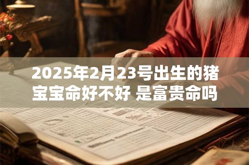 2025年2月23号出生的猪宝宝命好不好 是富贵命吗