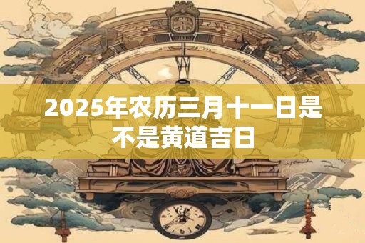 2025年农历三月十一日是不是黄道吉日
