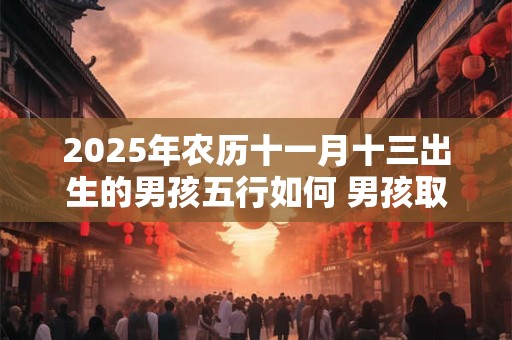 2025年农历十一月十三出生的男孩五行如何 男孩取什么名字好