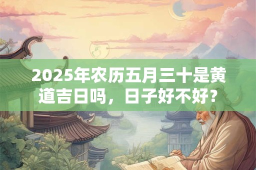 2026年农历五月三十是黄道吉日吗,日子好不好? 2026年农历五月三十是黄道吉日吗,日子好不好?