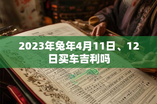 2023年兔年4月11日、12日买车吉利吗
