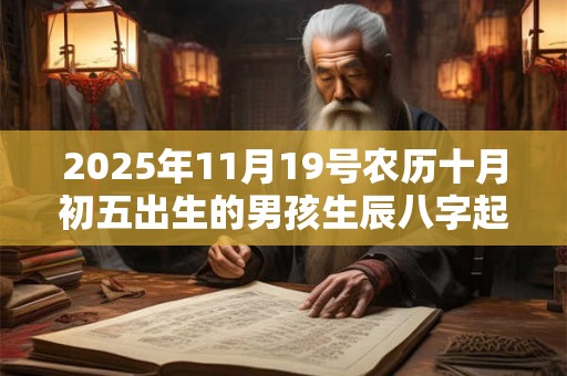 2025年11月19号农历十月初五出生的男孩生辰八字起名