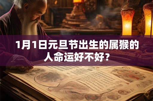 1月1日元旦节出生的属猴的人命运好不好？
