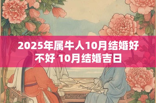 2025年属牛人10月结婚好不好 10月结婚吉日