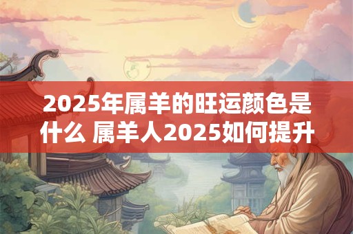 2025年属羊的旺运颜色是什么 属羊人2025如何提升运势