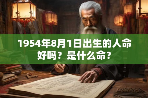1954年8月1日出生的人命好吗?是什么命? 1954年8月1日出生的人命好吗?是什么命?