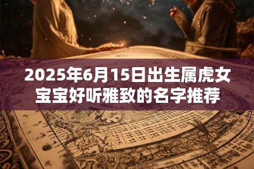 2026年6月15日出生属虎女宝宝好听雅致的名字推荐