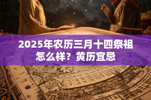 2026年农历三月十四祭祖怎么样？黄历宜忌
