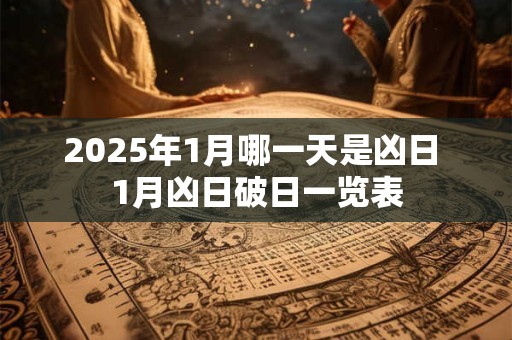2025年1月哪一天是凶日 1月凶日破日一览表