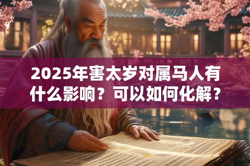 2025年害太岁对属马人有什么影响？可以如何化解？