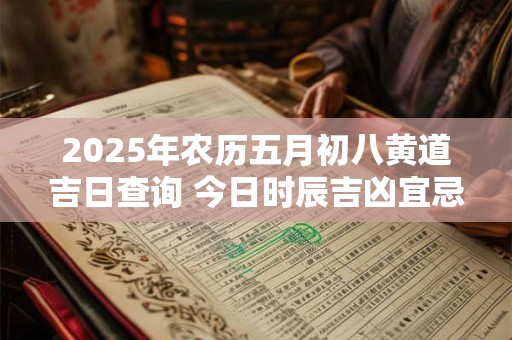 2026年农历五月初八黄道吉日查询 今日时辰吉凶宜忌 2026年农历五月初八黄道吉日查询 今日时辰吉凶宜忌