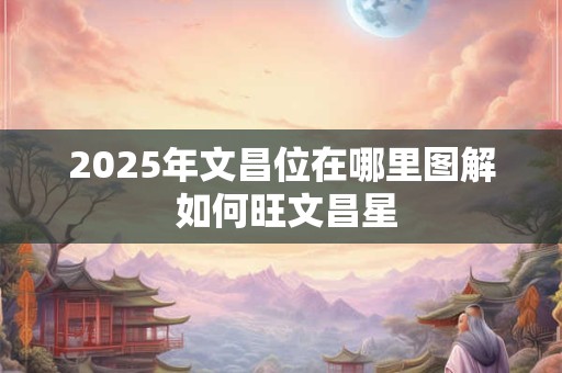 2025年文昌位在哪里图解 如何旺文昌星