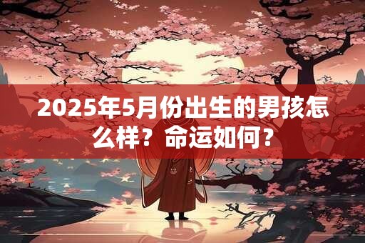 2026年5月份出生的男孩怎么样？命运如何？
